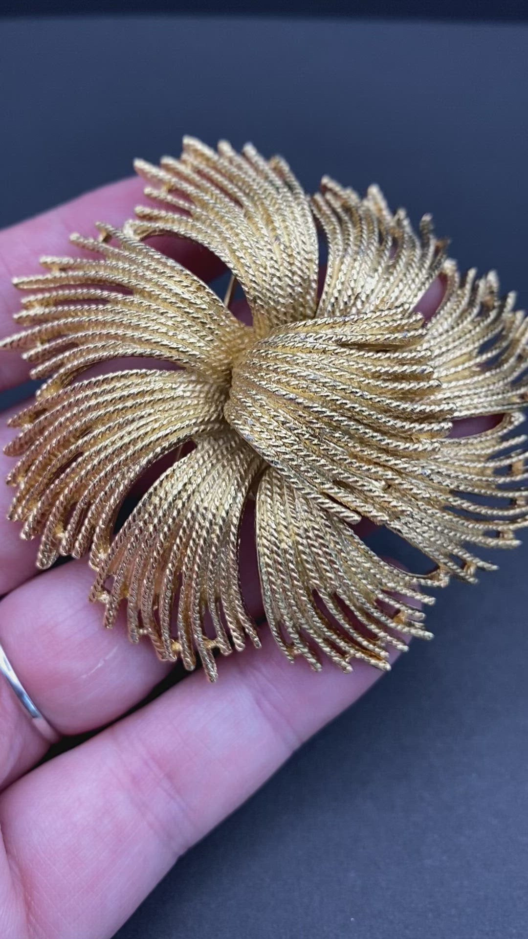 Large Impressive Signed Monet Brooch