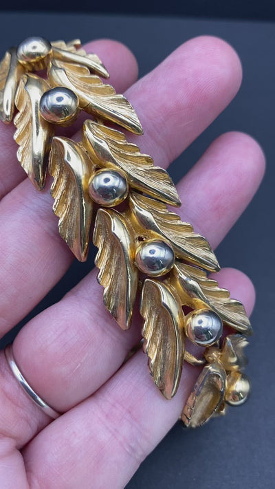 Gold Metal Articulated Bracelet