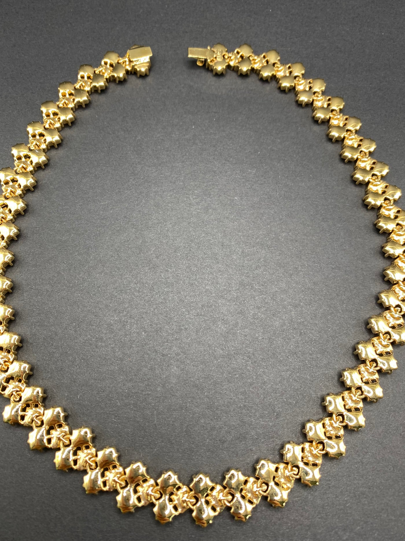 SOLD - Classic 1980s Attwood and Sawyer Diamanté Collar Necklace