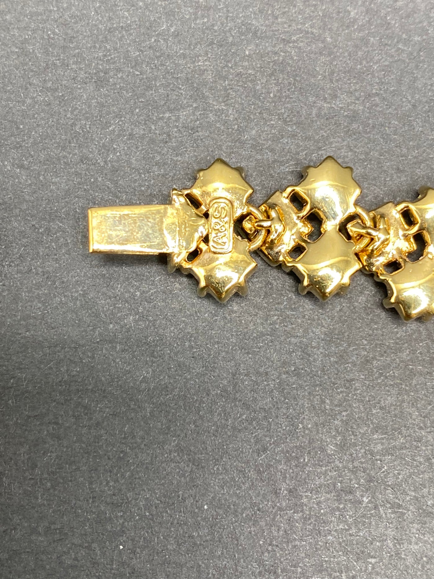 SOLD - Classic 1980s Attwood and Sawyer Diamanté Collar Necklace