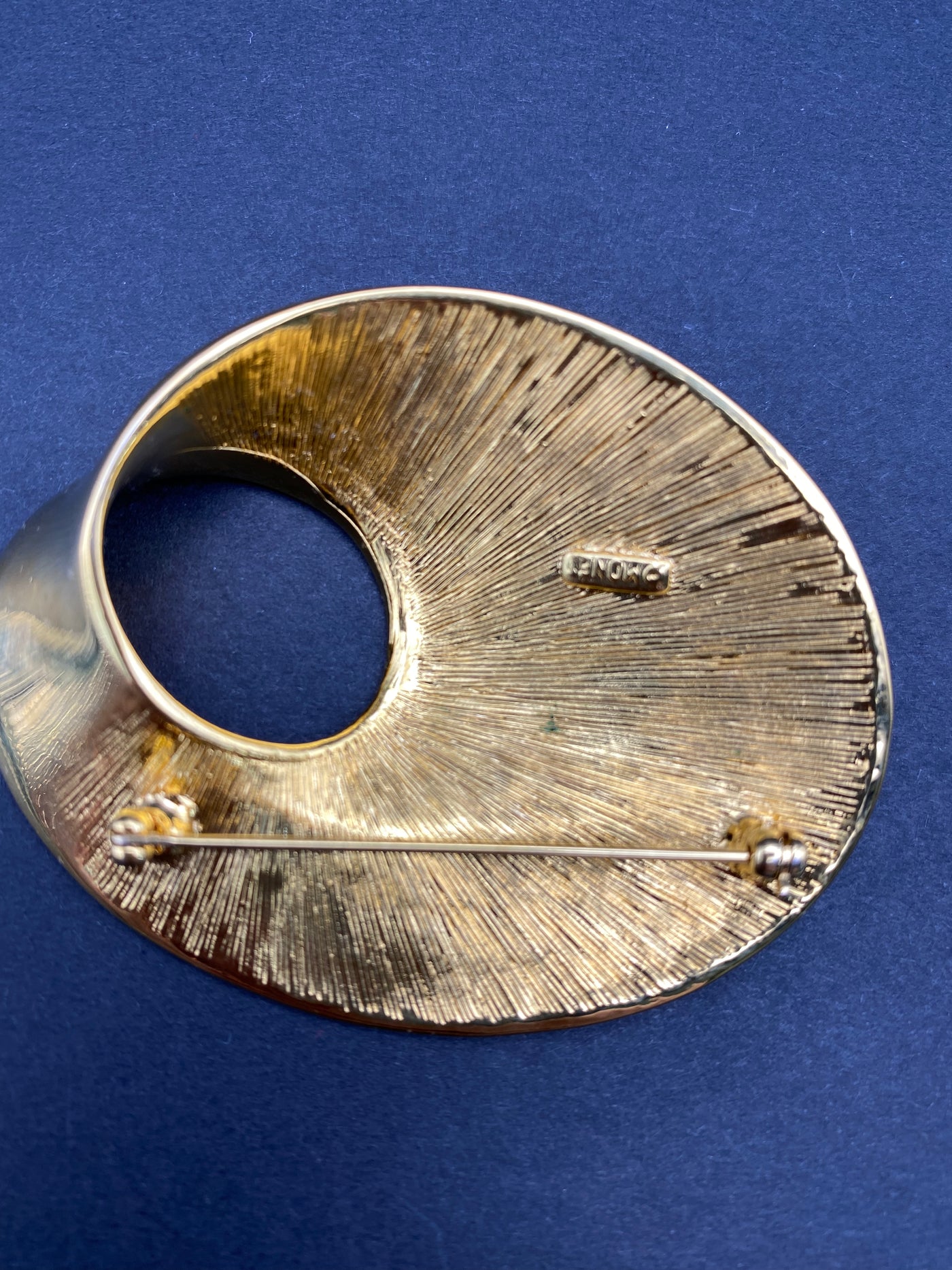 Contemporary Gold Metal Brooch by Monet