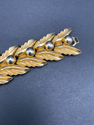 Gold Metal Articulated Bracelet