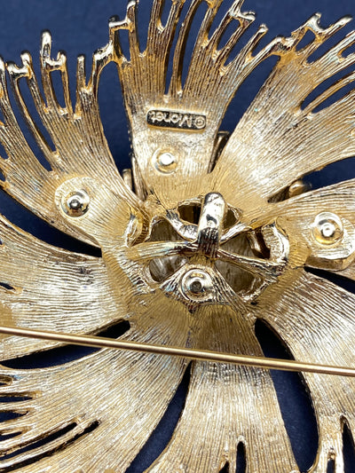 Large Impressive Signed Monet Brooch