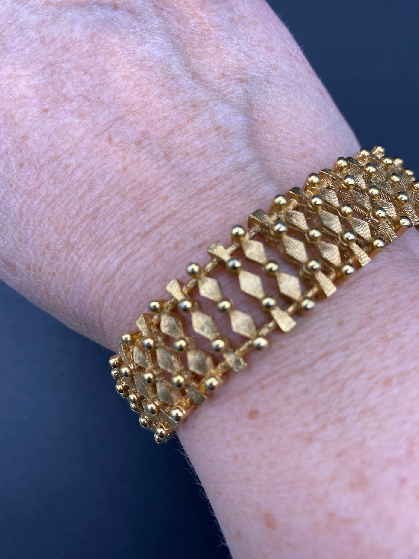 Trifari Signed Articulated Bracelet