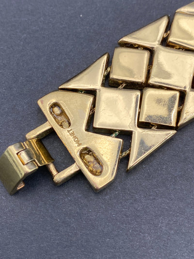 1980s Classic Signed Monet Link Articulated Bracelet