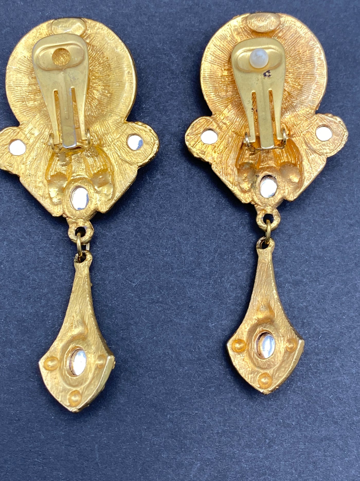 Impressive 1980s Runway Clip Earrings