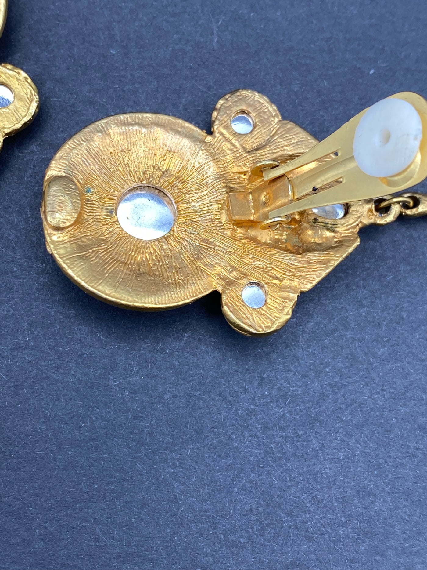 Impressive 1980s Runway Clip Earrings