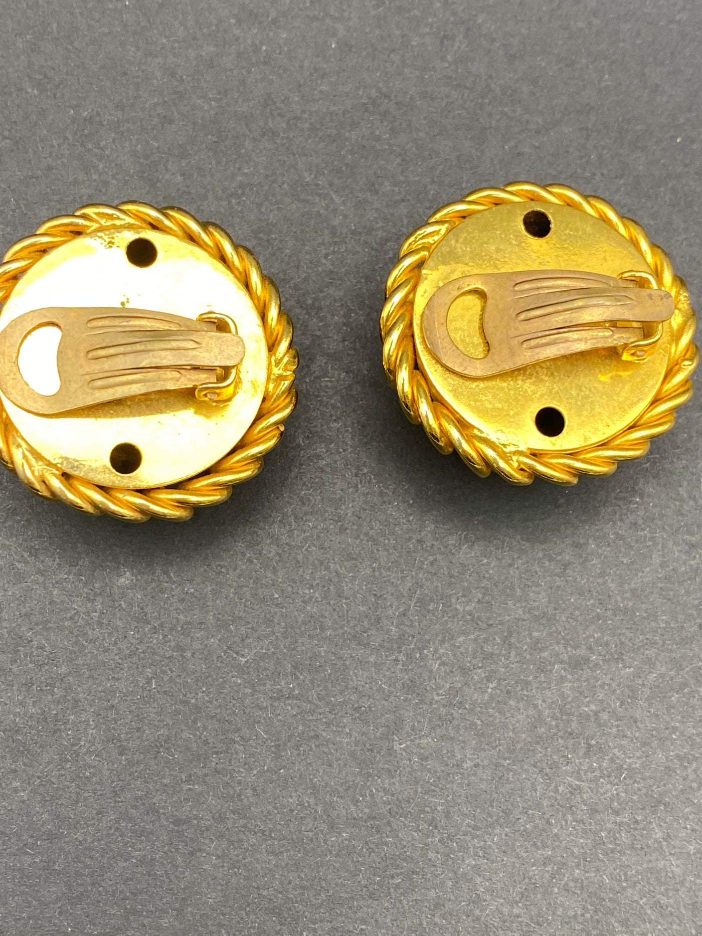Classic Chanel Style Rope Clip Earrings