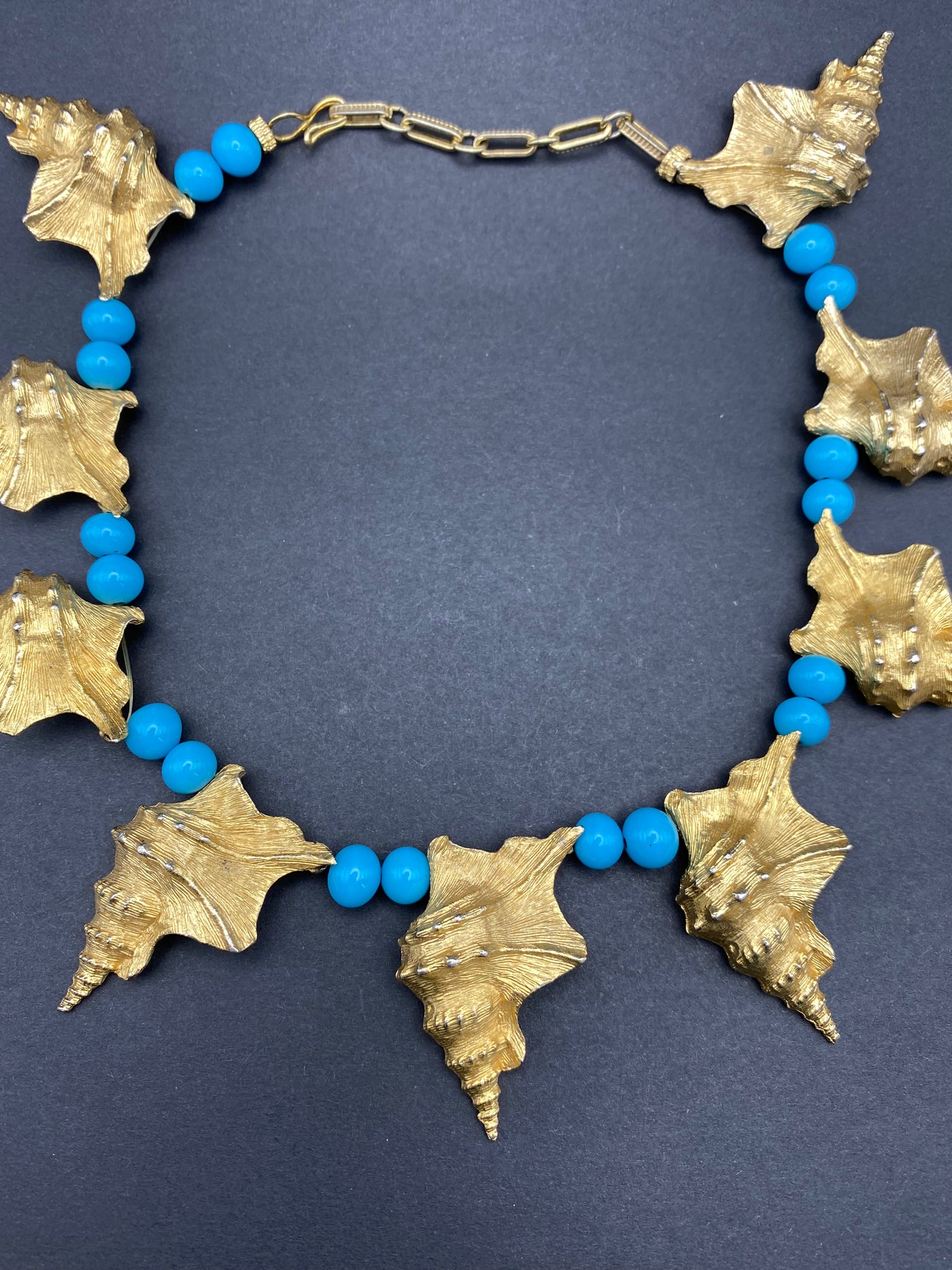 Quality Gold Metal Shell Necklace