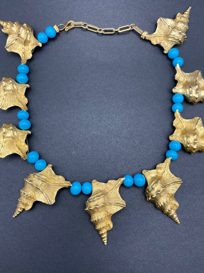 Quality Gold Metal Shell Necklace