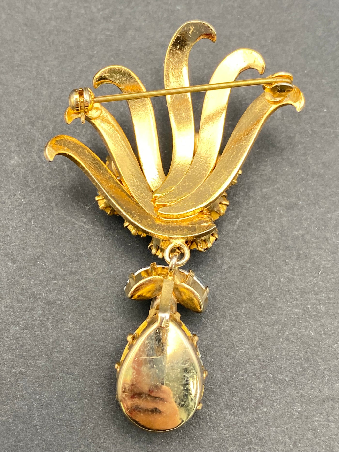 Lovely Crystal Drop Brooch