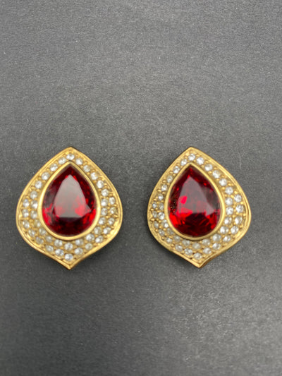 1980s Quality Designer Clip Earrings