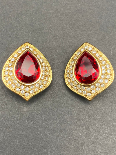 1980s Quality Designer Clip Earrings