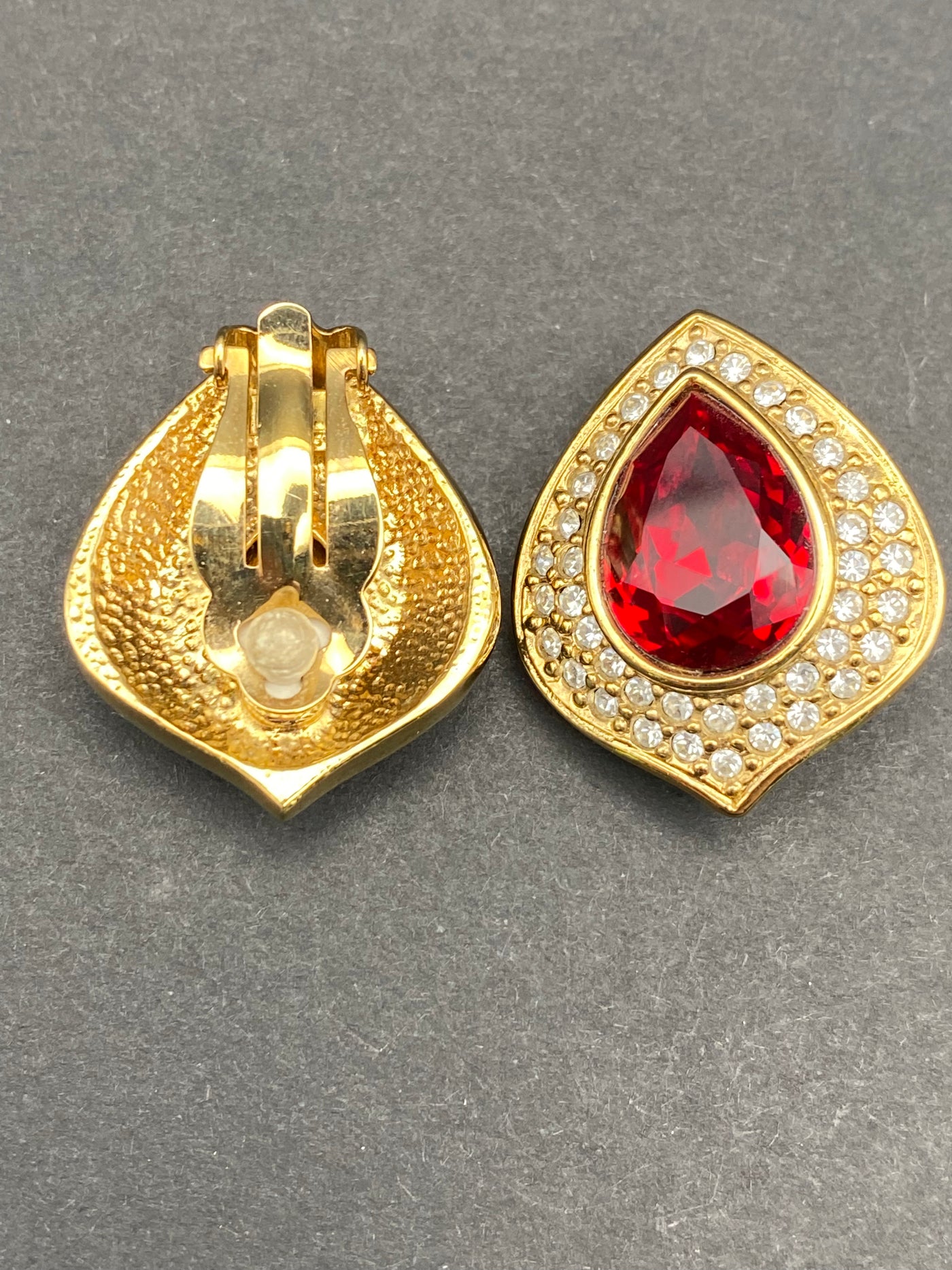 1980s Quality Designer Clip Earrings