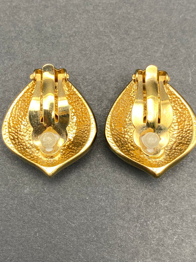 1980s Quality Designer Clip Earrings