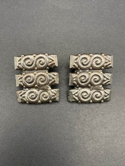 1990s Brutalist Earrings by Philippe Audibert in Paris