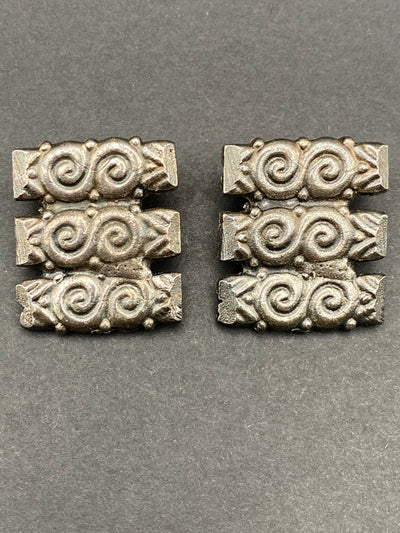 1990s Brutalist Earrings by Philippe Audibert in Paris