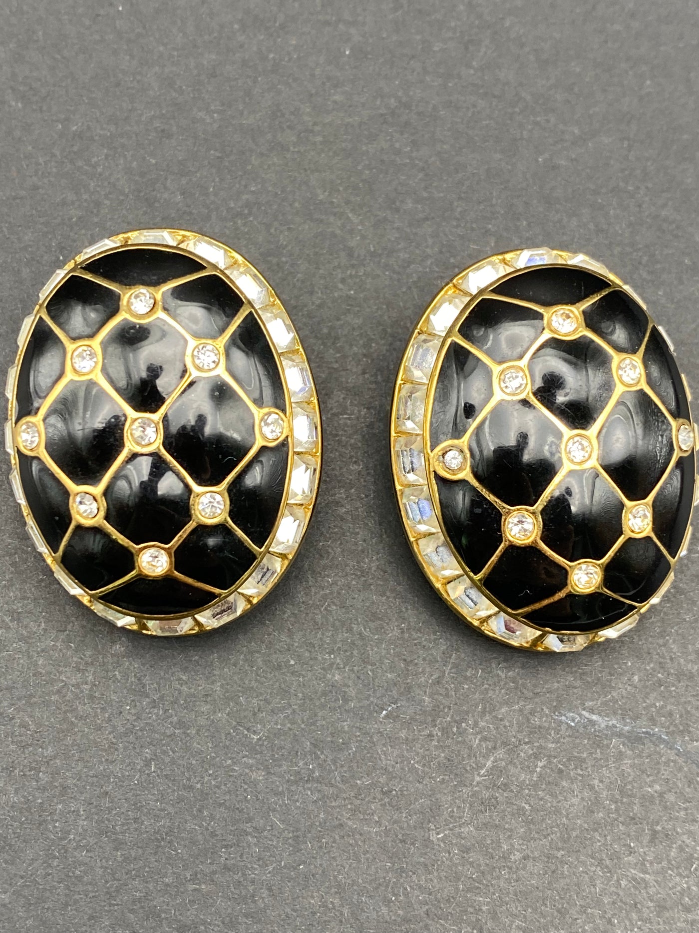 Huge Runway Designer Clip Earrings