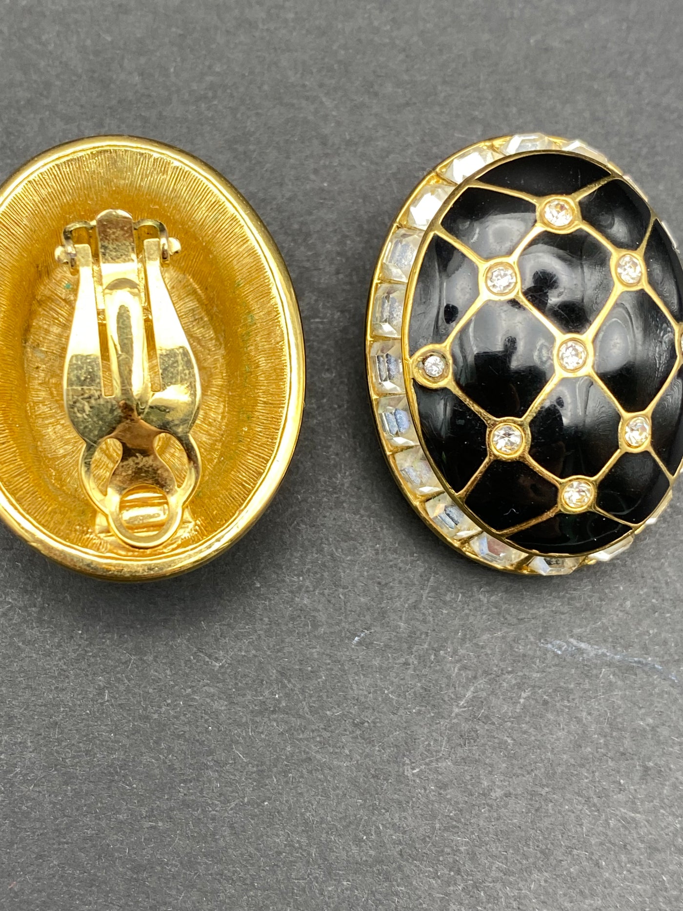 Huge Runway Designer Clip Earrings