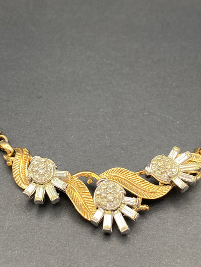 1950s Trifari Signed Necklace with Diamanté