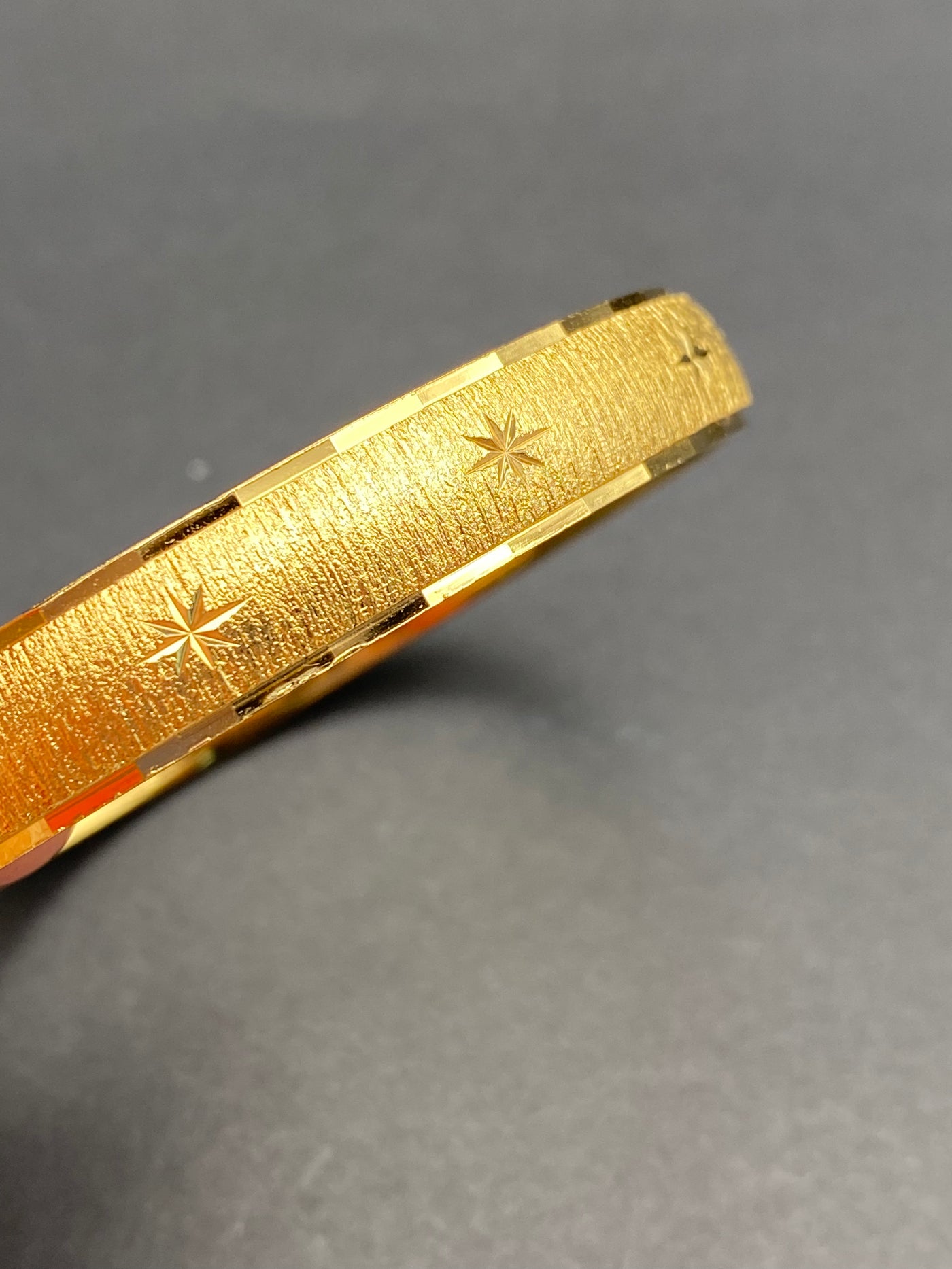 1980s Signed Monet Faux Gold Bangle Bracelet
