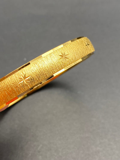 1980s Signed Monet Faux Gold Bangle Bracelet