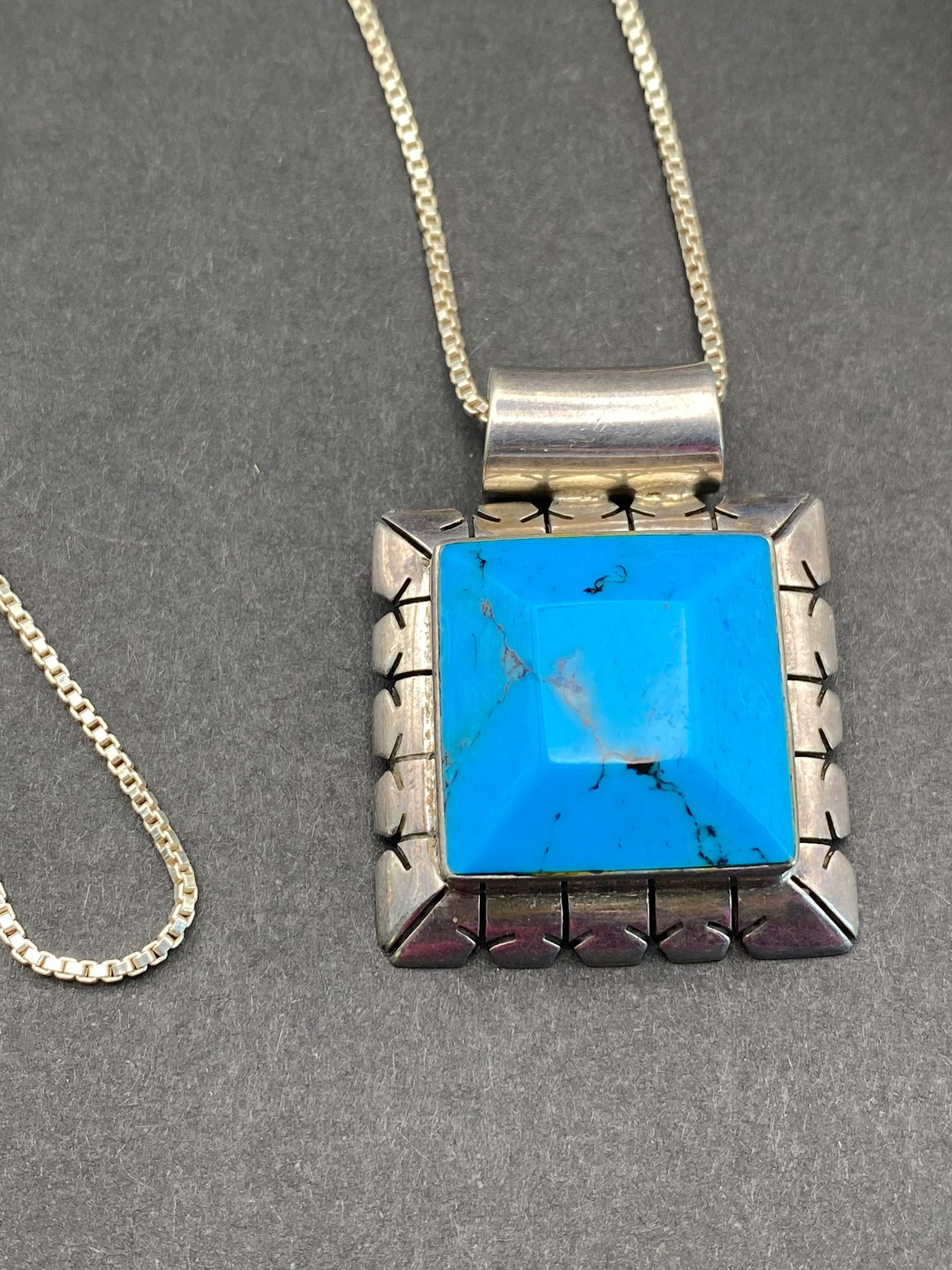 Modernist Sterling Silver Signed Taxco Mexico Necklace Set