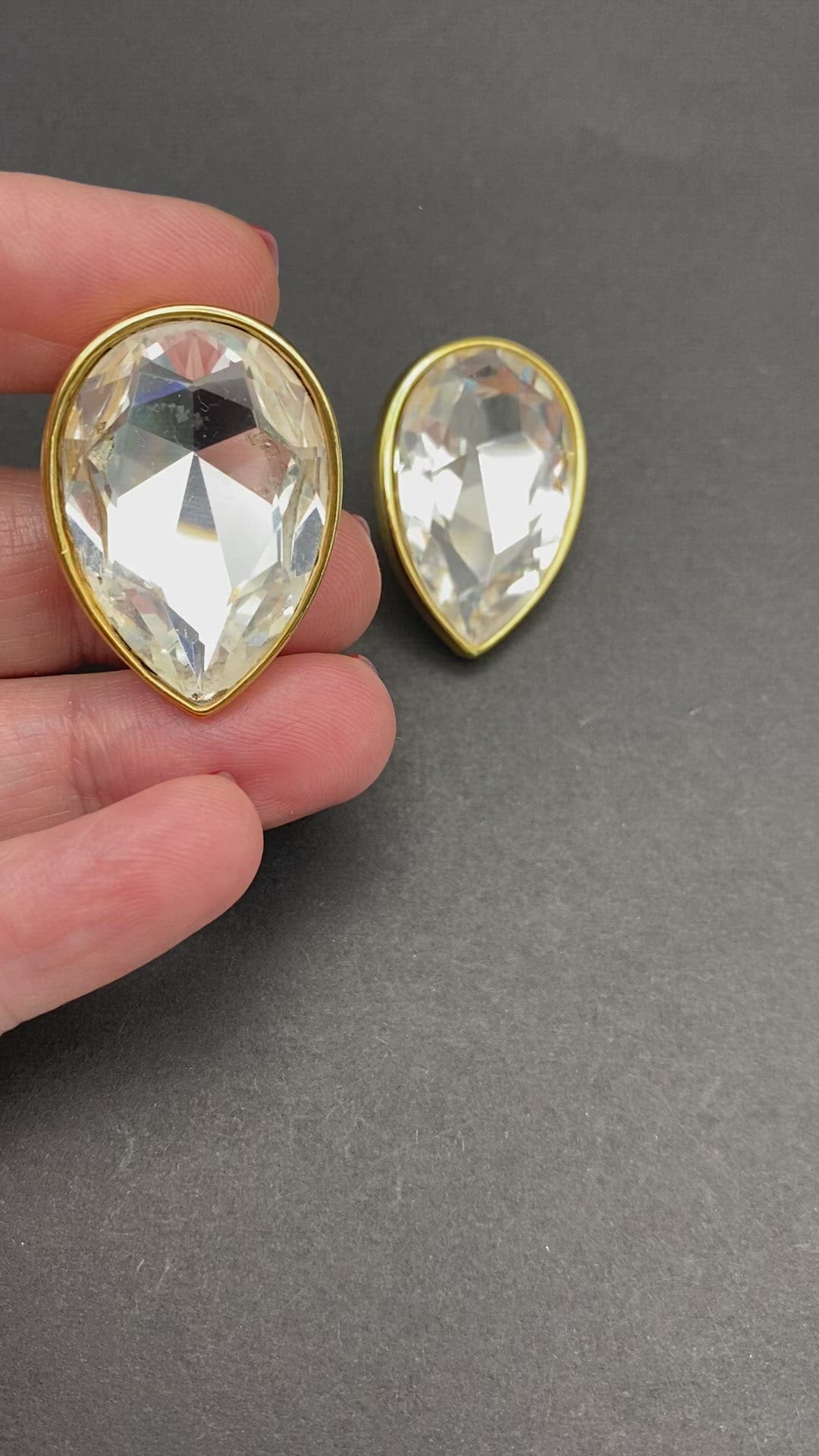 Superb Quality Diamanté Crystal Clip Earrings